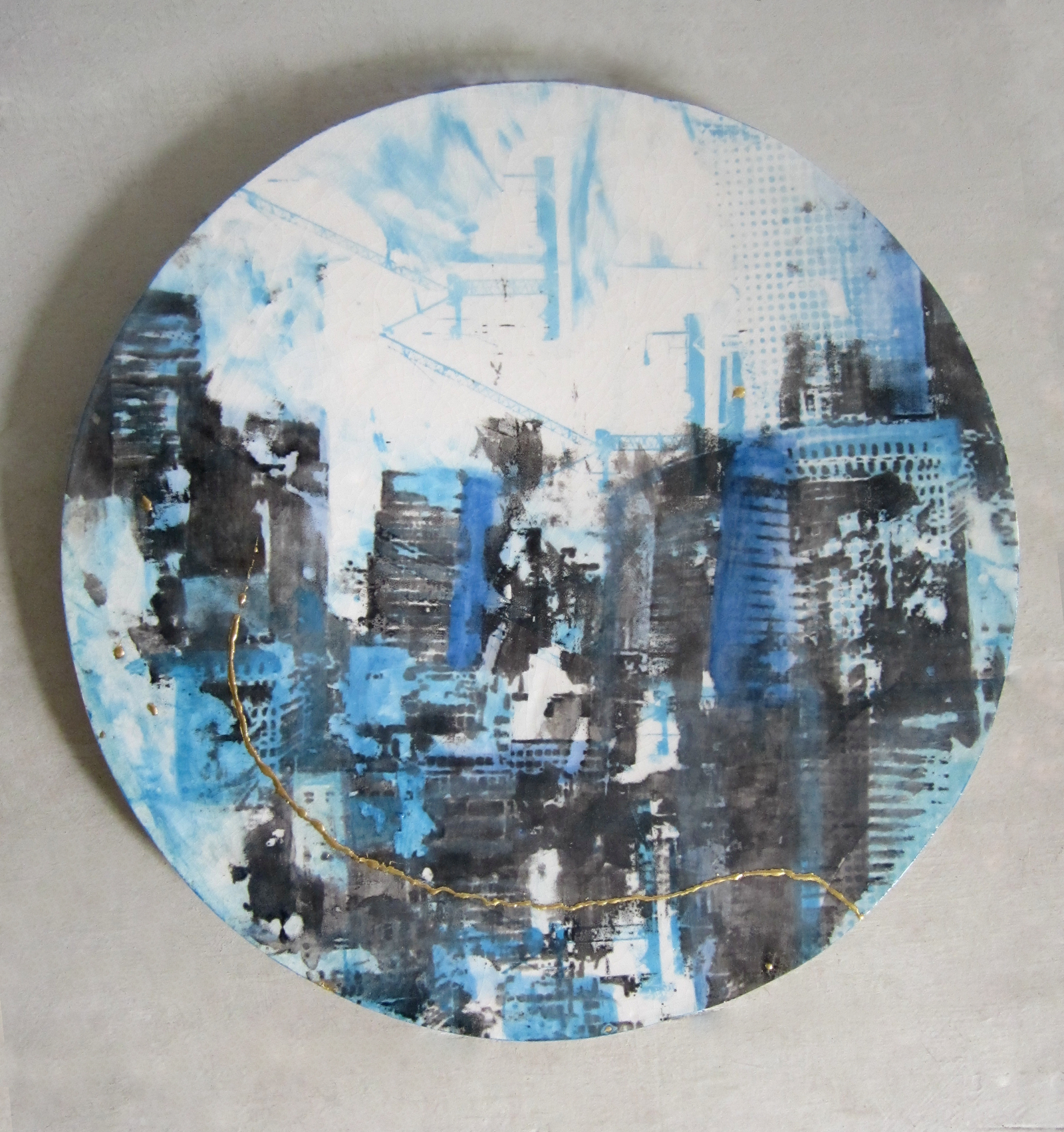 Crazed Baby Blue Skyline