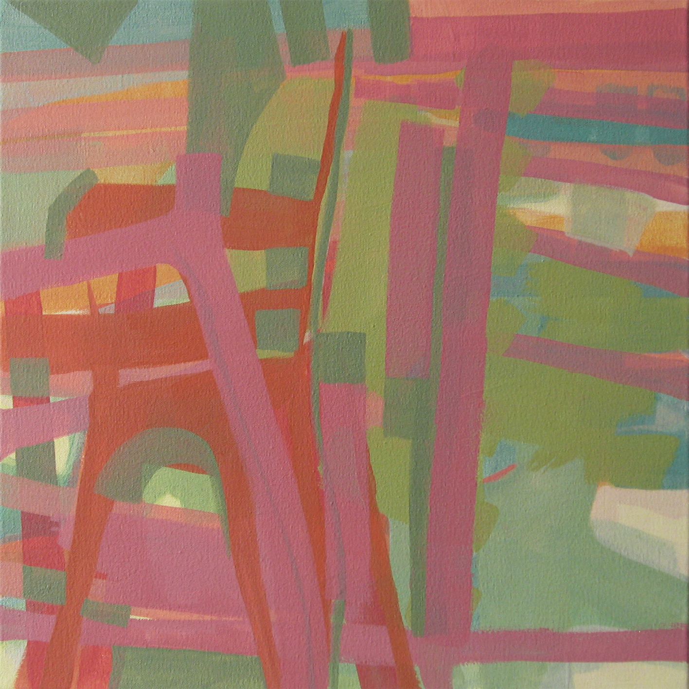 March (ii) 2019. Acrylic on canvas.  51x51cm